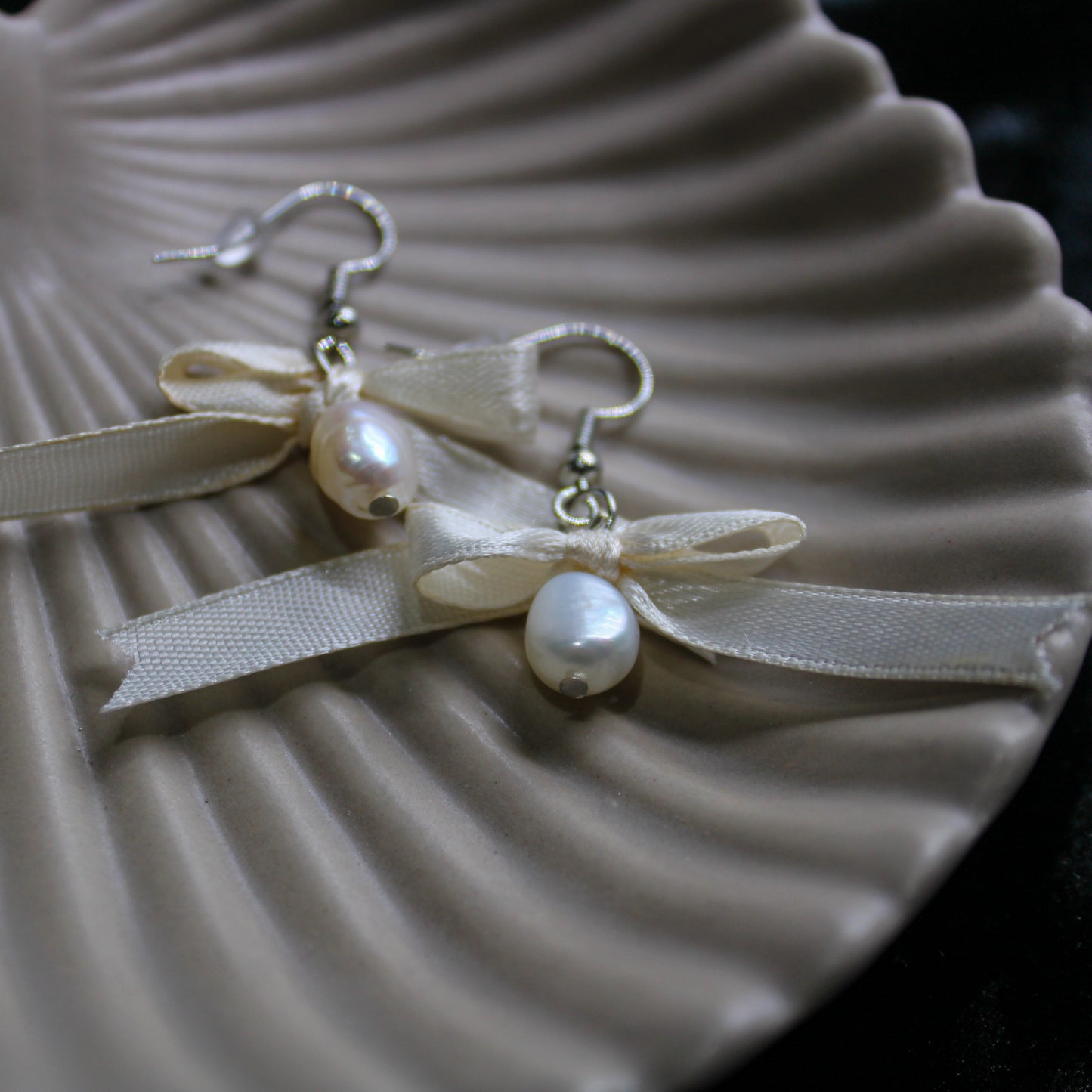 White Eyes of the Sea Earrings